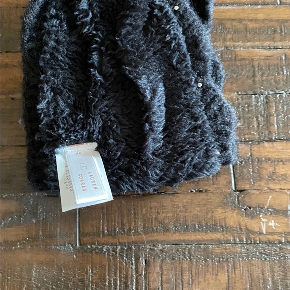 LC Lauren Conrad Black Knit Headband with Pearls - Picture 4 of 5